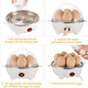 Cuociuova Elettrico Cuoci Uova Cucina Fino a 7 Uova Bollitore 350W 15x14 cm...