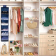 Organizer Armadio Portatutto Pensile 2PZ Tessuto Scarpe Borse 5 Piani...
