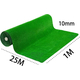 Prato sintetico 10 mm manto erboso erba finta giardino tappeto esterno 1x25m...