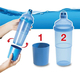 Bottiglia Borraccia in plastica 750ml con bicchiere senza BPA palestra sport...