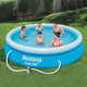 Bestway Piscina Gonfiabile Rotonda giardino fuori terra Fast Set 366x76cm...