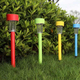 Lampioncino solare led lampada 4pz da esterno giardino con picchetto...