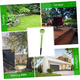 Lampioncino solare led lampada 4pz da esterno giardino con picchetto...