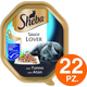 Sheba Sauce lover con trancetti con tonno in Salsa Cibo Umido Gatti 22 x 85g