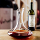 Decanter vino rosso caraffa vetro collo Rotondo cilindrico Sommelier 1,5...