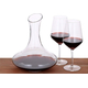Decanter vino rosso caraffa vetro collo Rotondo cilindrico Sommelier 1,5...