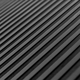 Tappeto in gomma antiscivolo copripavimento rigato nero 1,2x10 m NO PVC 4
