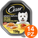 Cesar Selezioni dell'Orto patè Cibo per Cani pollo e verdure 14 Vaschette 150g