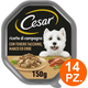 Cesar Ricette di Campagna Cibo per Cani Manzo e Tacchino - 14 Vaschette da 150g