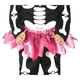 Costume Scheletrina Bambina 18-24 mesi - Tuta con Gonna Tulle Rosa e Fascia,...