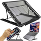 Supporto Regolabile per Laptop 10-15 Pollici, Design a Rete in Metallo, 6...