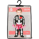Costume Scheletrina Bambina 18-24 mesi - Tuta con Gonna Tulle Rosa e Fascia,...