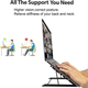 Supporto Regolabile per Laptop 10-15 Pollici, Design a Rete in Metallo, 6...