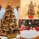 Tappeto Copribase per Albero di Natale in Peluche Bianco - Effetto Neve... Tappeto Copribase per Albero di Natale in Peluche Bianco - Effetto Neve...