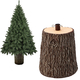 Base Tronco Effetto Legno: Eleganza e Stabilità per il Tuo Albero di Natale,...