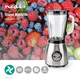 Frullatore 800W con brocca in vetro 1,5L: 2 velocità, lame inox, lavabile in...