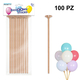 Bastoncini per Palloncini in Carta Avana Biodegradabile, Set 100 Pezzi,...