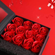 Scatola Regalo per Gioielli Rose Rosse Artificiali profumate Confezione...