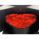 Romantico box regalo con rose profumate a forma di cuore e cassettino:...