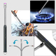 Accendino Elettrico Antivento Ricaricabile, Flessibile a 360° con Blocco di... Accendino Elettrico Antivento Ricaricabile, Flessibile a 360° con Blocco di...