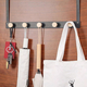 Appendiabiti da porta in metallo e bambù, 2-4 ganci, design moderno, facile...