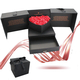 Romantico box regalo con rose profumate a forma di cuore e cassettino:...