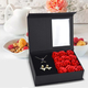 Scatola Regalo per Gioielli Rose Rosse Artificiali profumate Confezione...