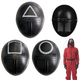 Maschera Squid Game in PVC per adulti, perfetta per Halloween e Carnevale....