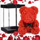 Orso Orsetto di Rose Artificiali rosse,Bouquet di Fiori idea Regalo...