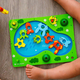 Catch the Fish: Gioco di pesca magnetico in legno per bambini 3+ Educativo,...