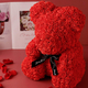 Orso Orsetto di Rose Artificiali rosse,Bouquet di Fiori idea Regalo...