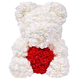 Orso Orsetto di Rose Artificiale rosse,Bouquet di Fiori, Regalo romantico...